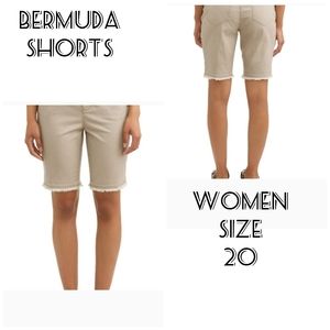 2/$20 NEW  SIZE 20 BERMUDA SHORTS